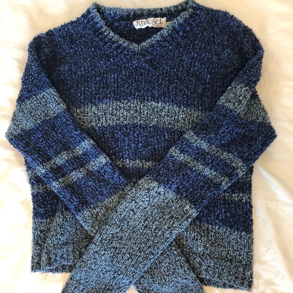 Knit blue sweater - Picture 2 of 3